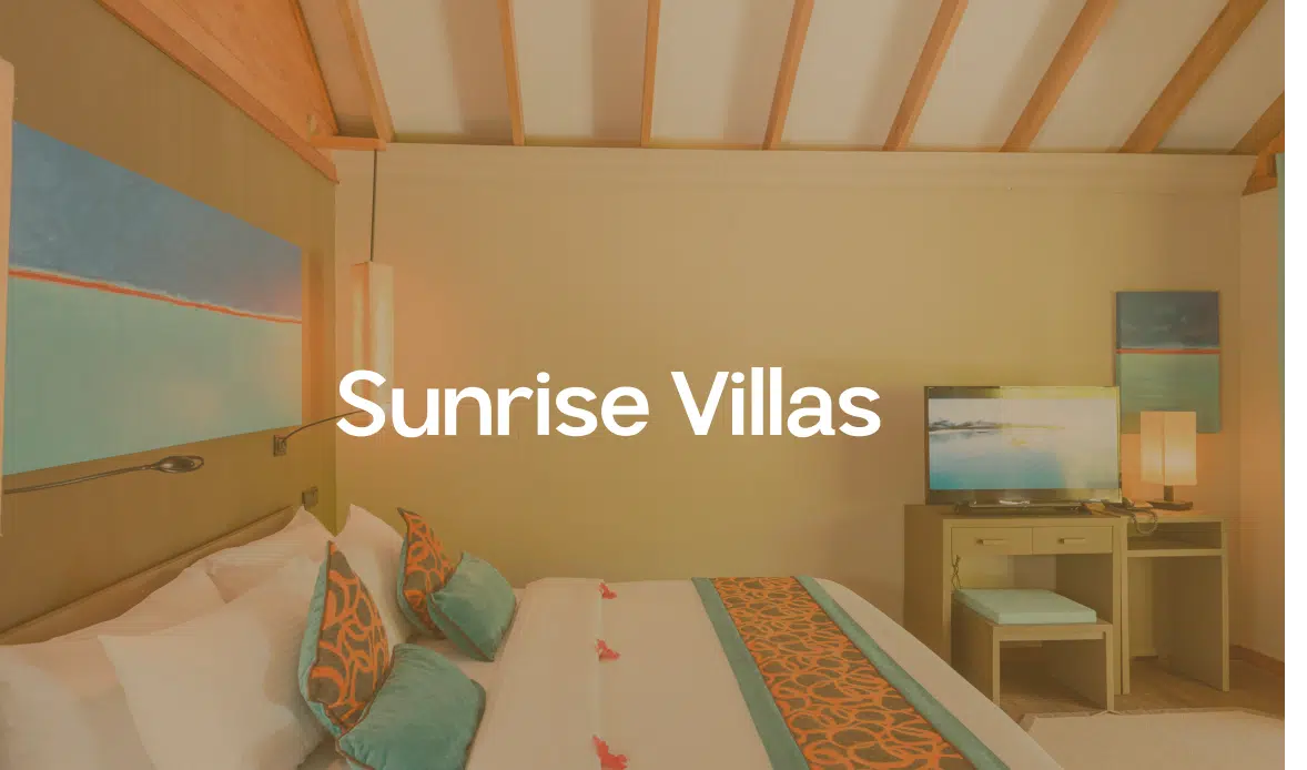 A poster mentioning Sunrise Villas on the Canareef Resort website