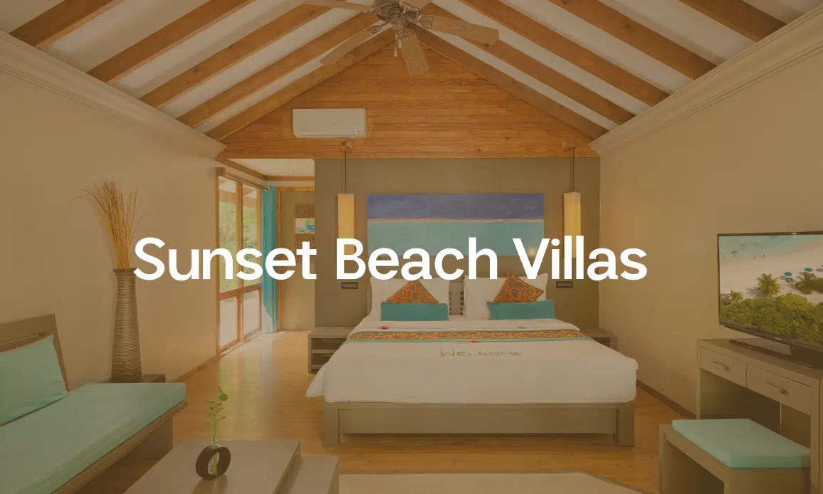 A poster mentioning Sunset Beach Villas on the Canareef Resort website
