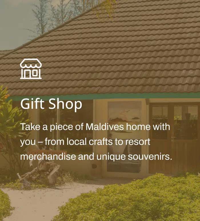 A poster mentioning Gift Shop on the Canareef Resort website