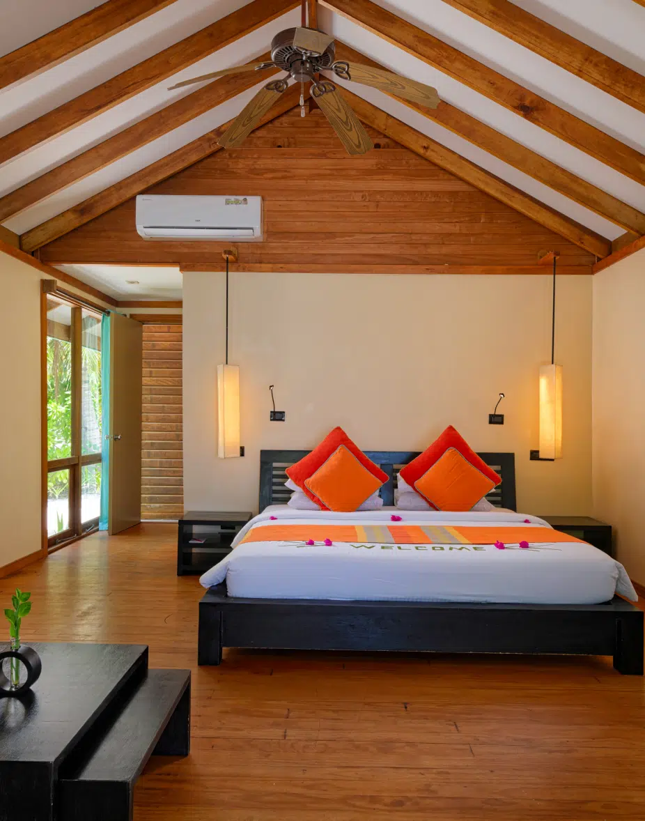 Interior of a villa at Canareef Resort Maldives