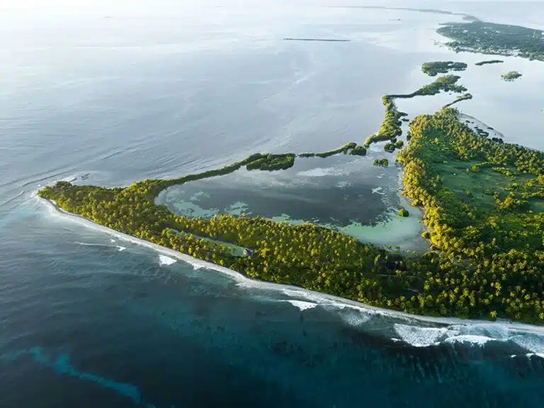 Aerial view of Addu Nature Park Hithadhoo
