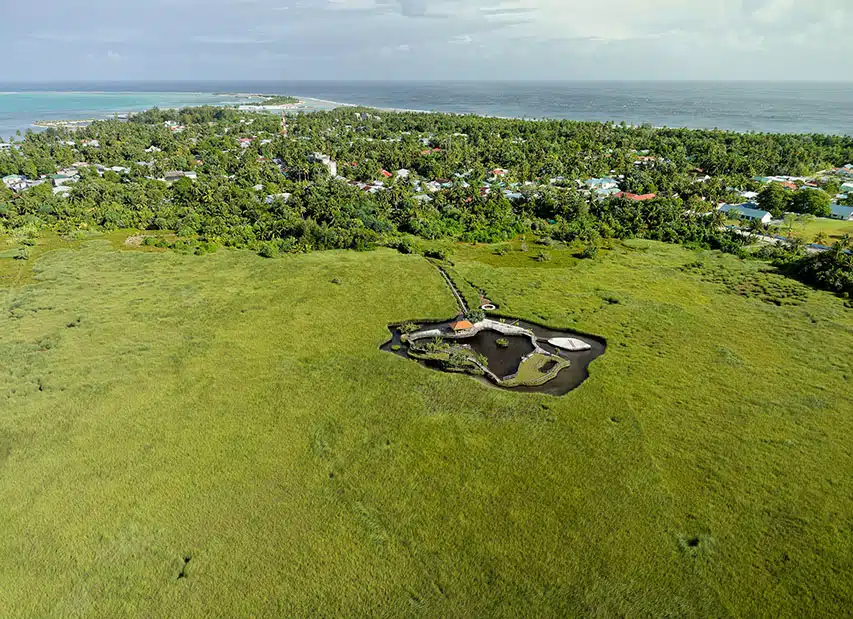 Aerial view of Mathikilhi Eco Park